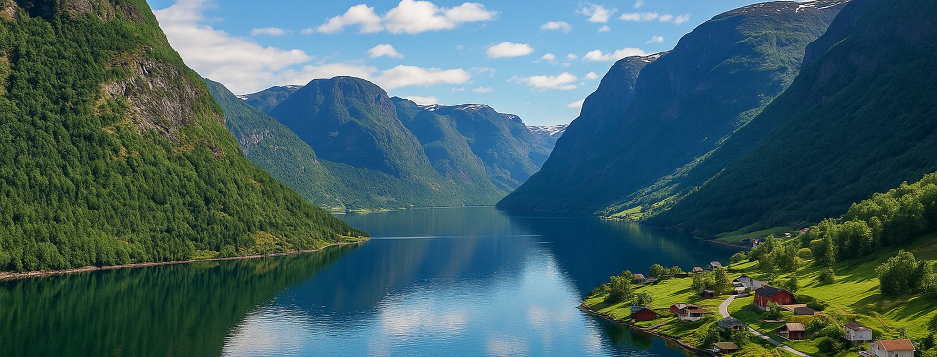 Norve Fiyortlar: Mavinin ve Yeilin Dans